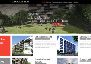 Captura de pantalla de la web arco.com.pe