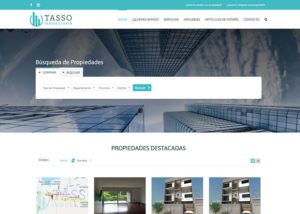 Captura de pantalla de la web tassoinmobiliaria.com