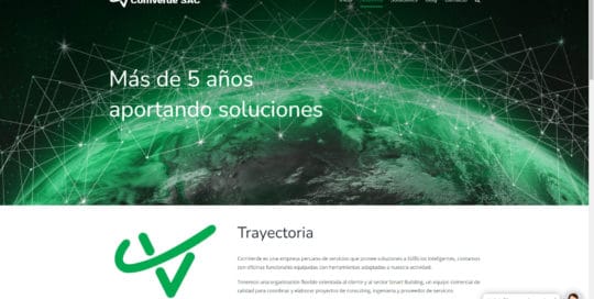 Captura de pantalla de la web comverdesac.com