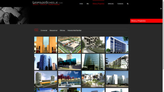 Captura de pantalla de la web leopoldoscheelje.com