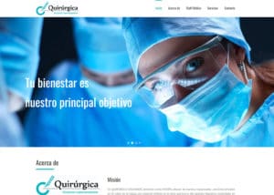 Captura de pantalla de la web quirurgicacirujanos.com